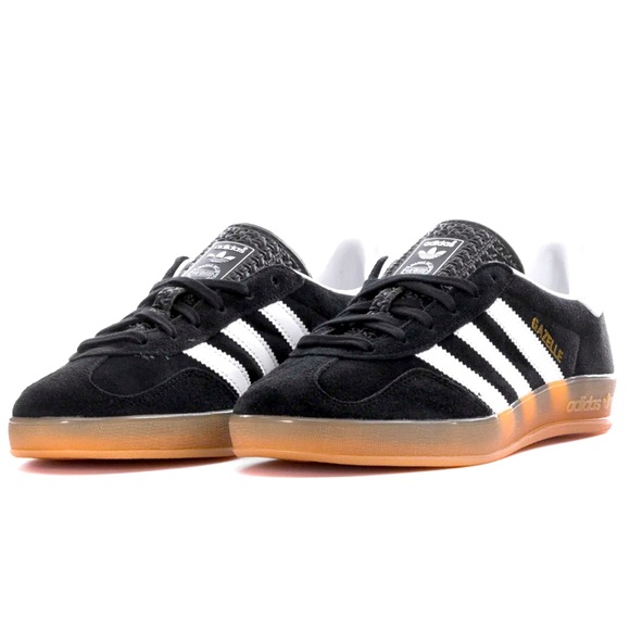 🖤 ADIDAS GAZELLE INDOOR BLACK WHITE 🐼 - Picture 1 of 4